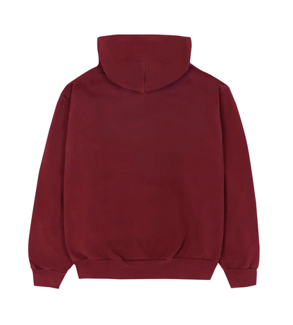 Sp5der Logo Hoodie Maroon