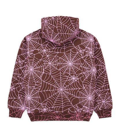Sp5der AOP Hoodie Brown/Pink