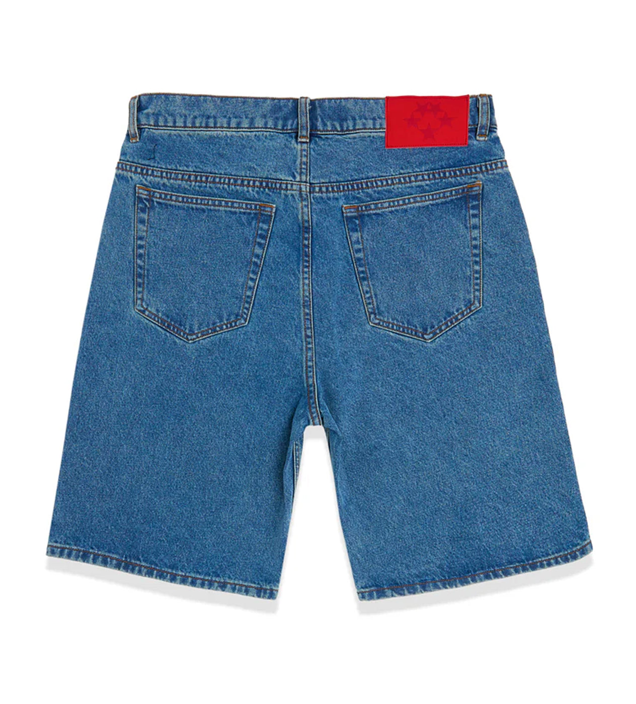 Sp5der OG Logo Denim Shorts Blue