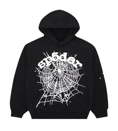 Sp5der OG Web Hoodie Black