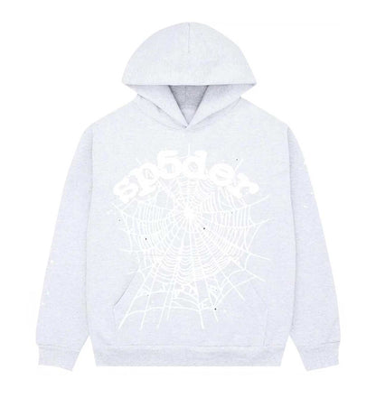 Sp5der OG Web Hoodie Heather Grey