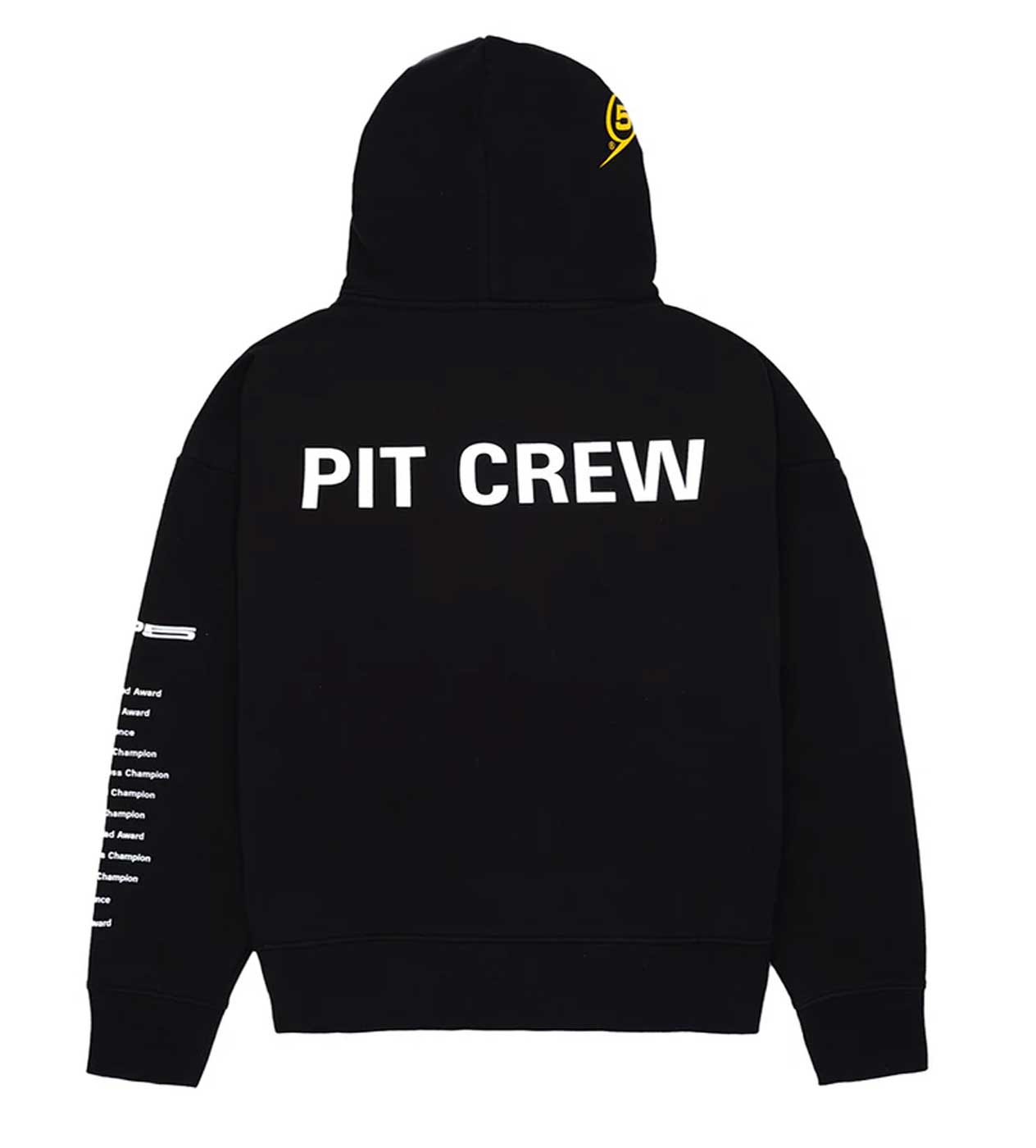 Sp5der Pit Crew Oversized Hoodie Black