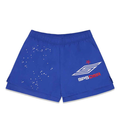 Sp5der Pro Double Layer Shorts Blue