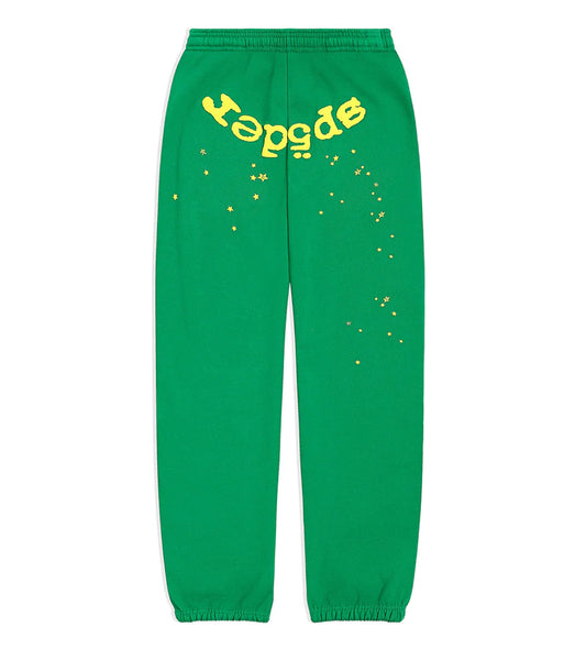 Sp5der Star OG Web V2 Sweatpants Green