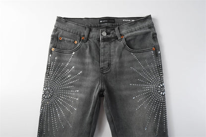 PURPLE  Fashion Jeans 9123